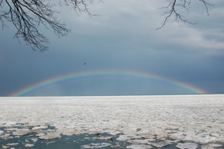 Rainbow over Lake Michigan